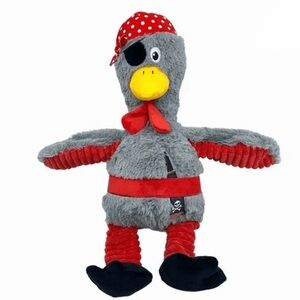 Gray and Red Pirate Duck Plush Toy